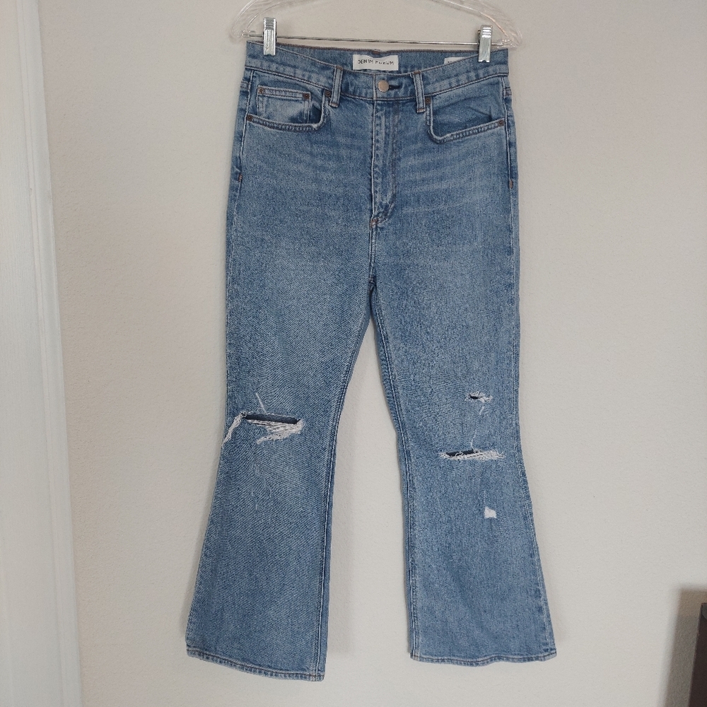 Denim Forum The Twiggy High Rise Flare 28L Size 29